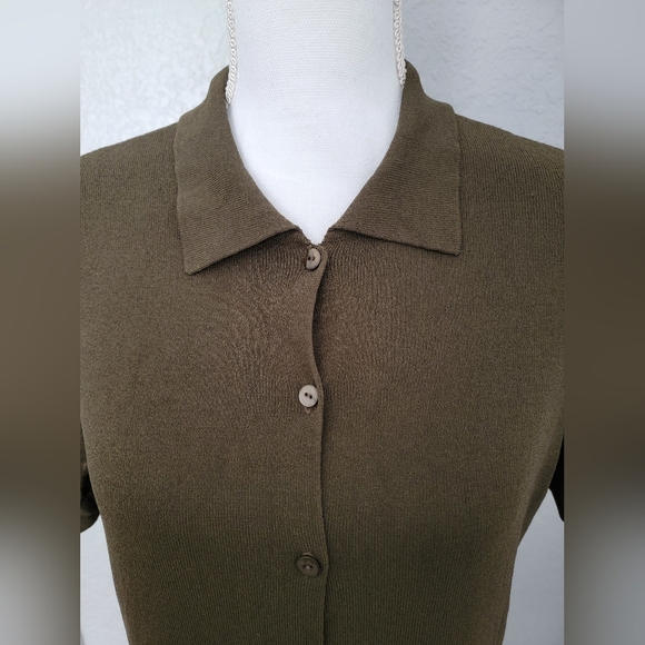 Rena Rowan Short Sleeve Button Dress - Medium - Picture 5 of 6